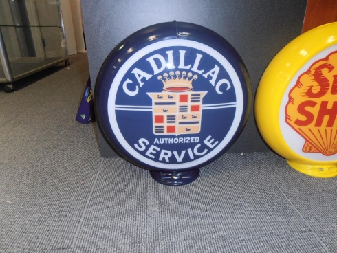 Cadillac Service Station Double Sided Globe